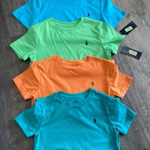 Polo RL Boys  Colorful Tee 4-pack 💙💚🧡💙
